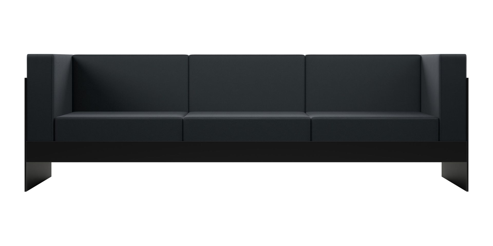 Standard Sofa 242x81x74 cm noir New Tendency