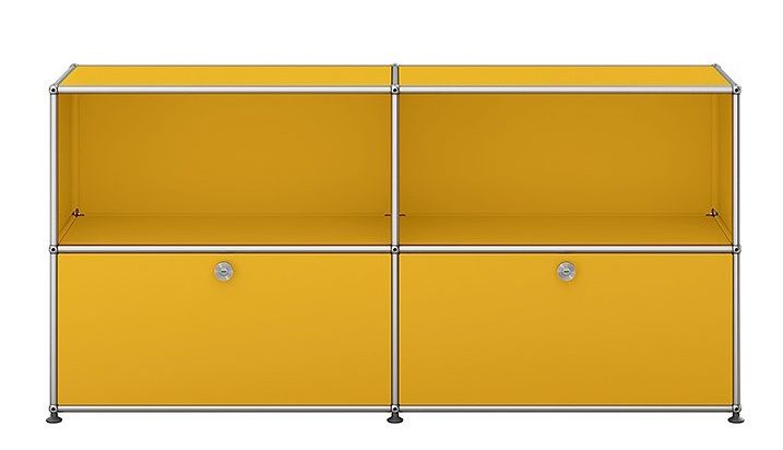 USM Haller Sideboard mit 2 Klappen – QUICK SHIP-goldgelb