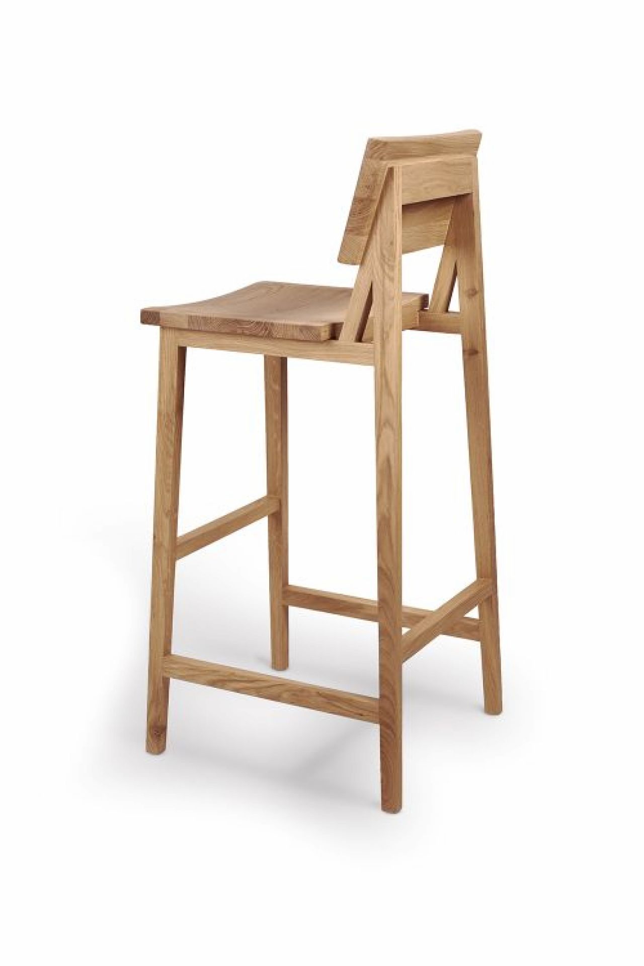 N4 tabouret de bar en chêne laqué Ethnicraft