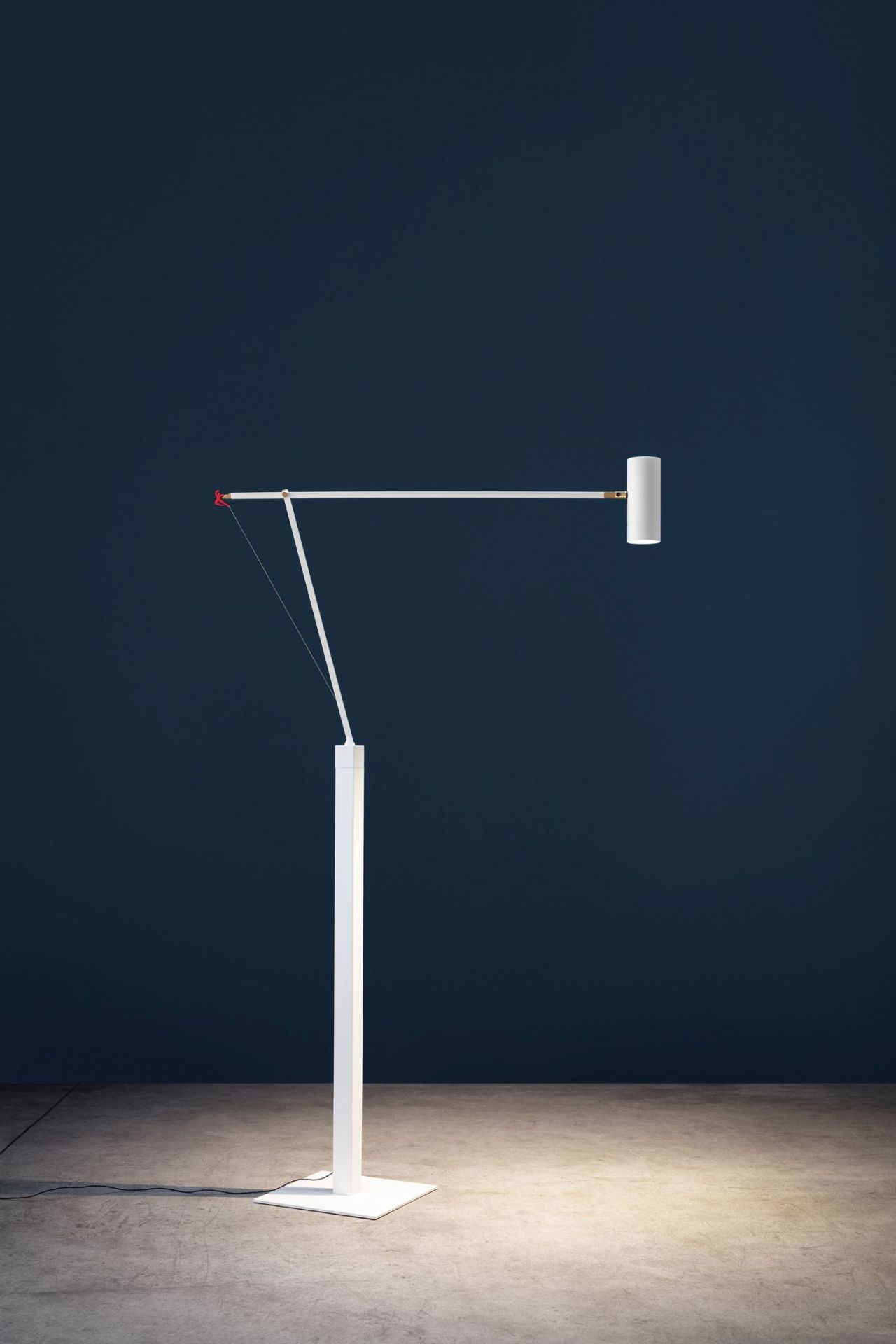 Ettorino F Lampadaire Blanc Catellani & Smith