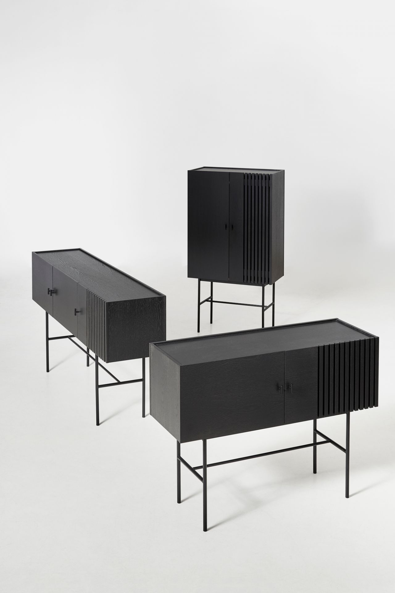 Array Highboard tableau noir Woud