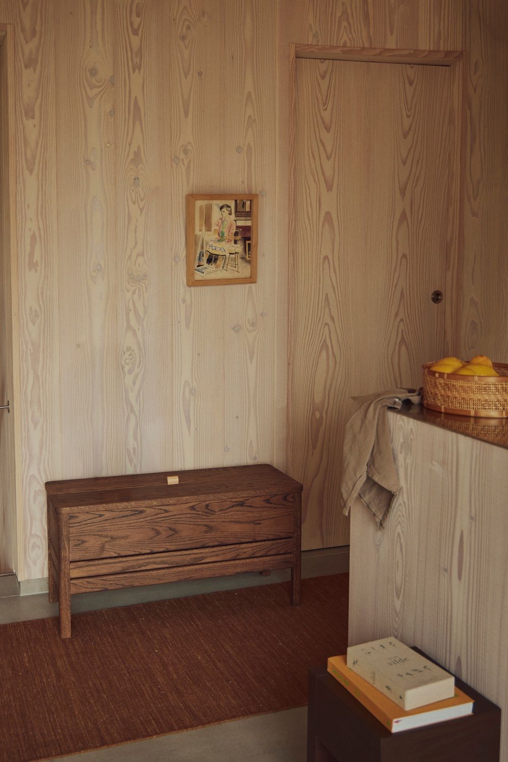 Banc de rangement A Line, 90 cm, Form & Refine