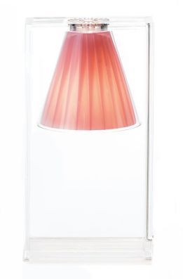 Light-Air lampe de table recouverte de tissu RO Transparent / Rose Kartell