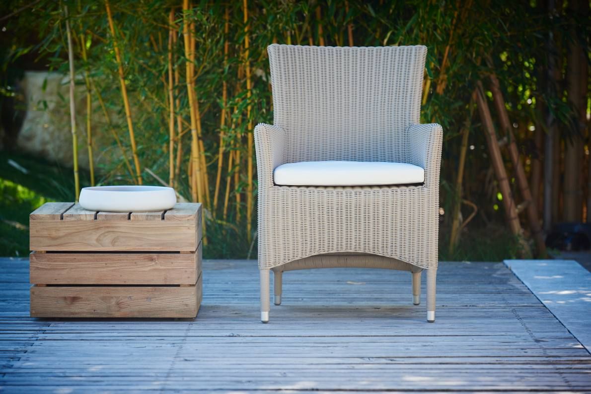 Coussin d'assise Blanc pour Poesie Fauteuil Outdoor Jan Kurtz 