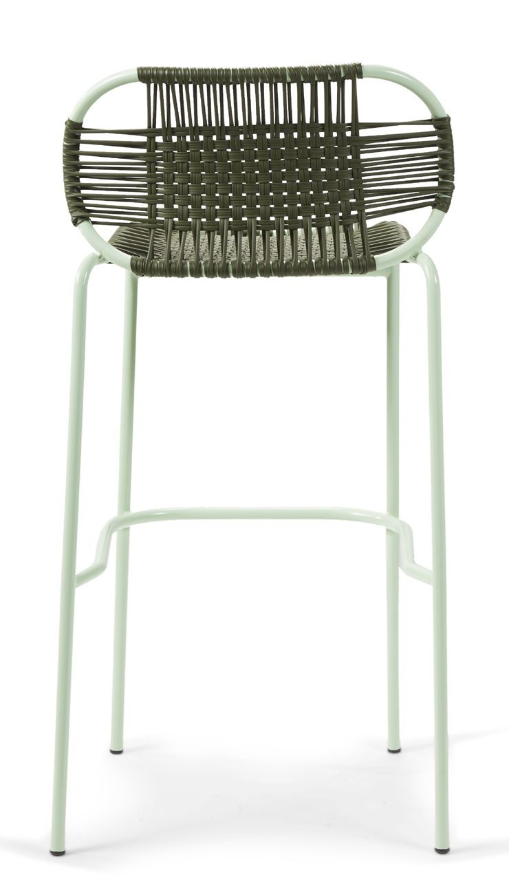 Cielo Barstool Tabouret de bar Extérieur ames Vert olive - Vert pastel