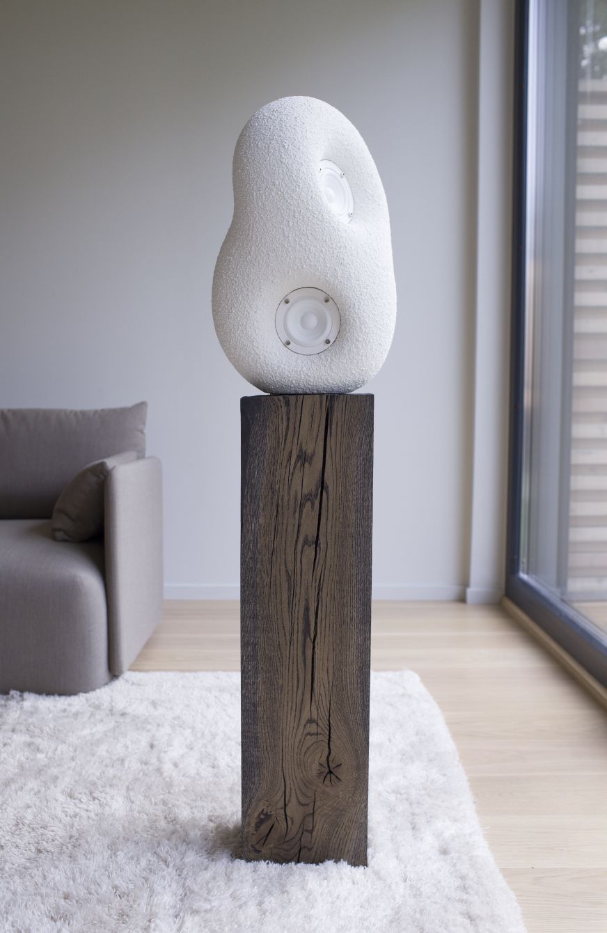 Sculpture acoustique Haut-parleur Transparent