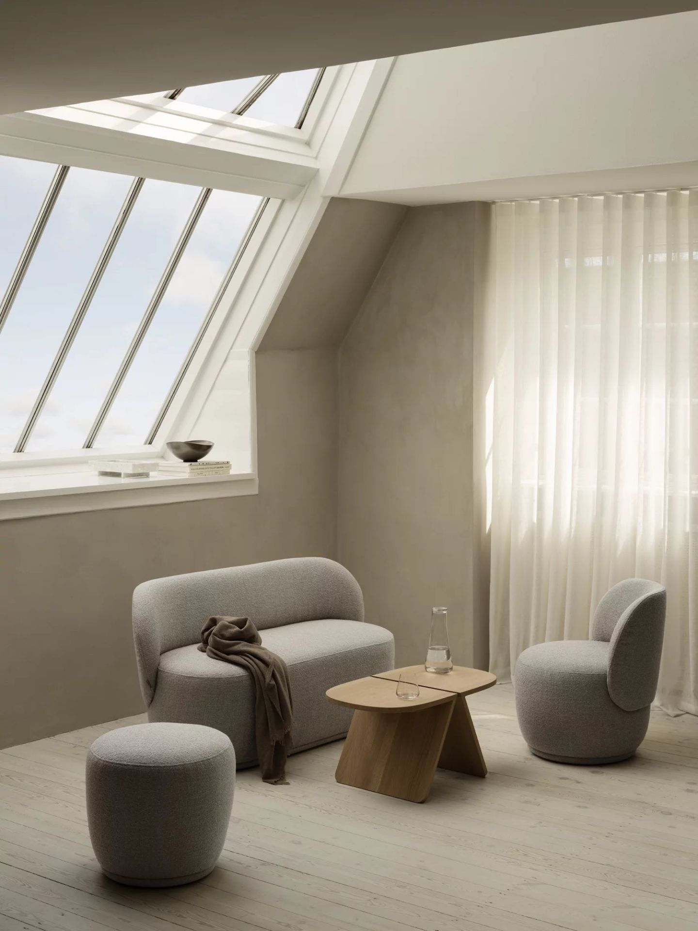 Kuon fauteuil Blomus Boucla - Shitake 