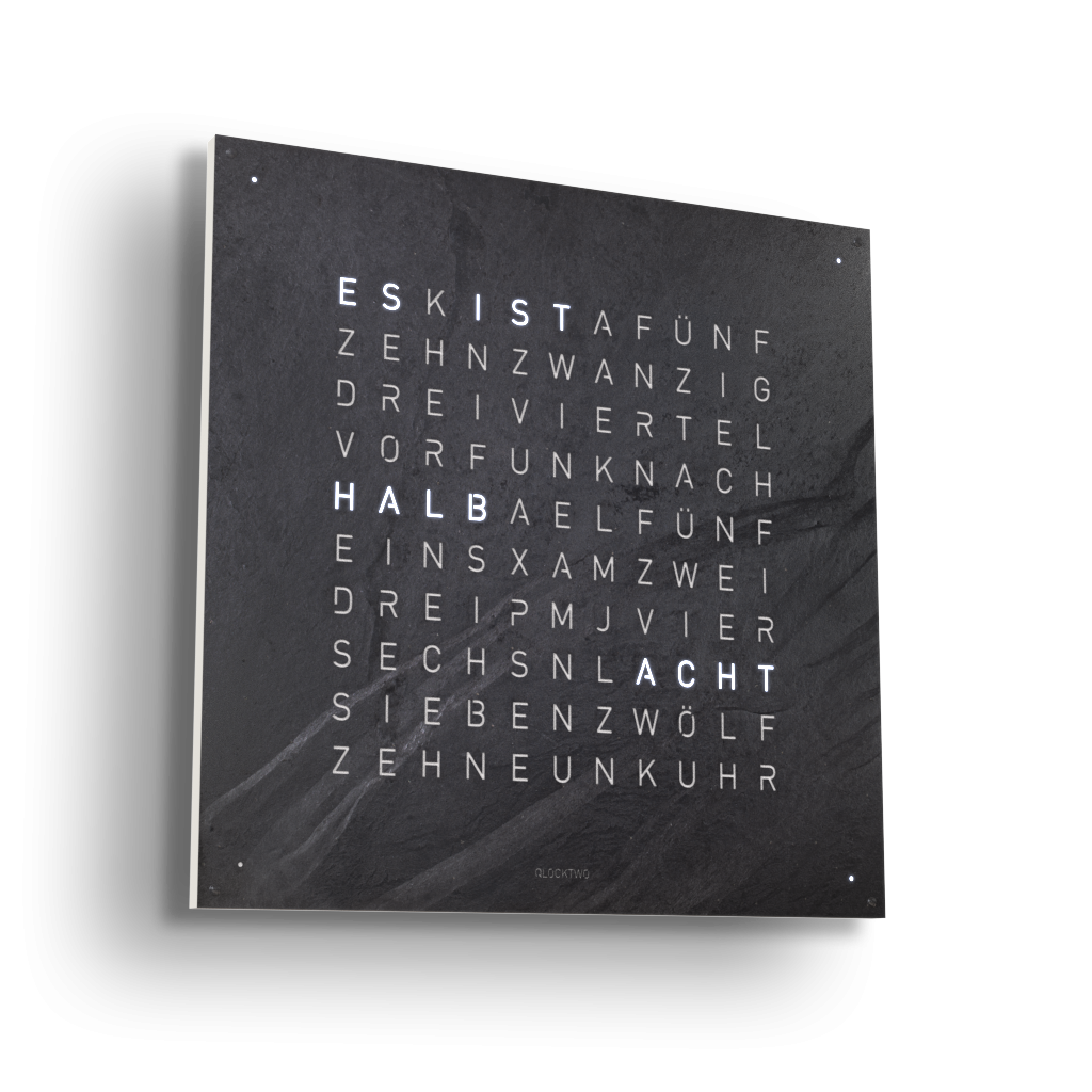 Earth 90 Creator's Edition Horloge murale / Objet temporel Allemande QLOCKTWO