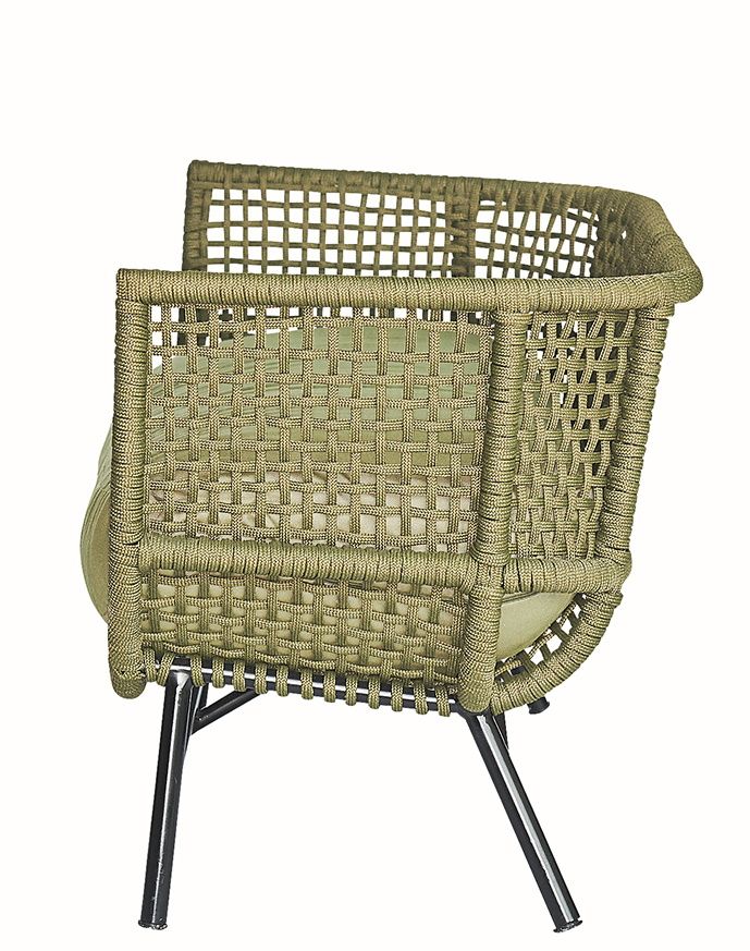 Suka Lounge Fauteuil d'extérieur Jan Kurtz Olive