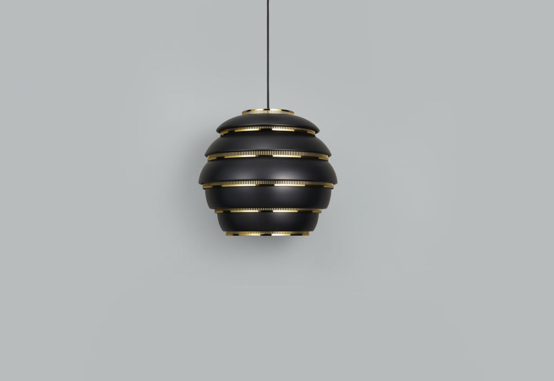 A331 Beehive Lampe de suspendue Noir Artek QUICK SHIP