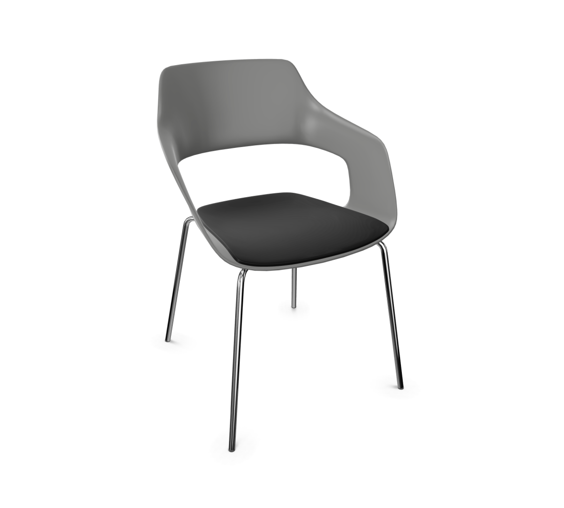 Occo Universal chaise à accoudoirs avec assise rembourrée Wilkhahn