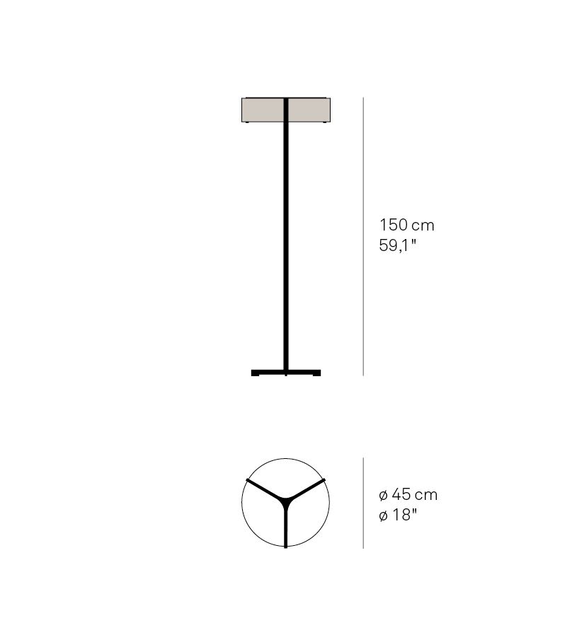 Thesis Floor LED Lampadaire LZF Lamps 