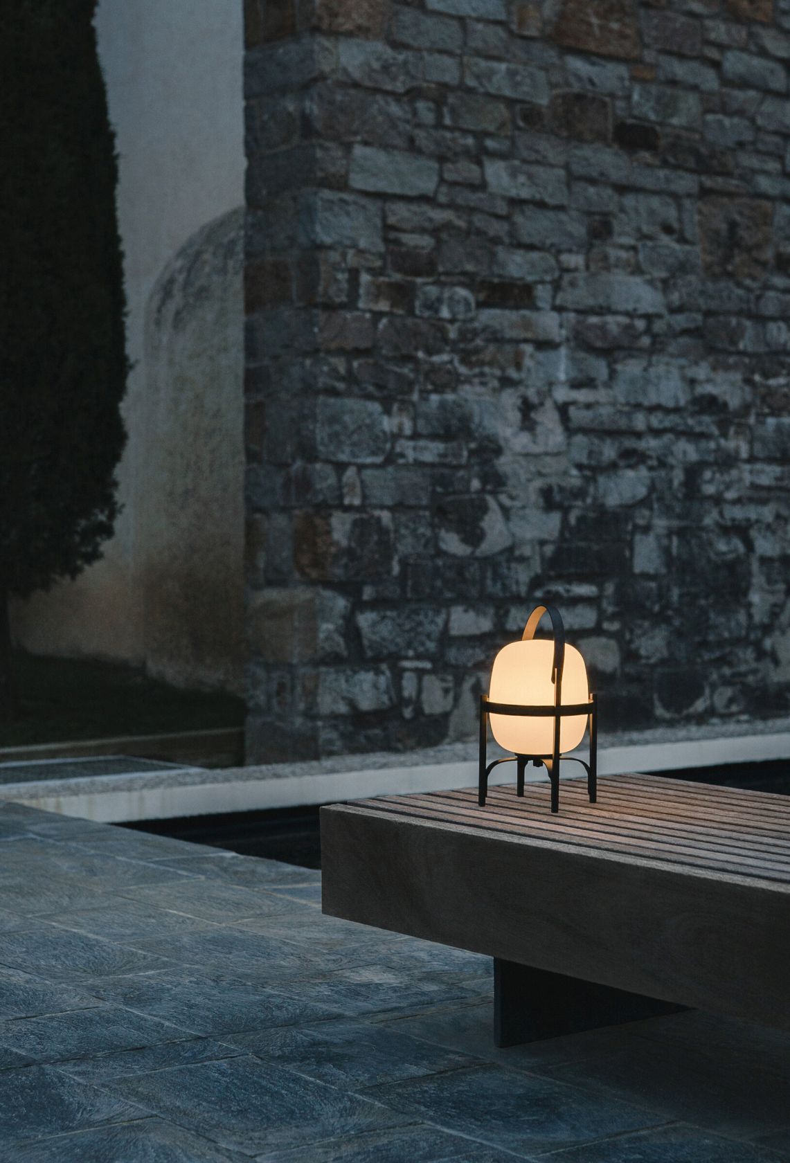 Cestita Alubat Lampe de table English Green Santa & Cole