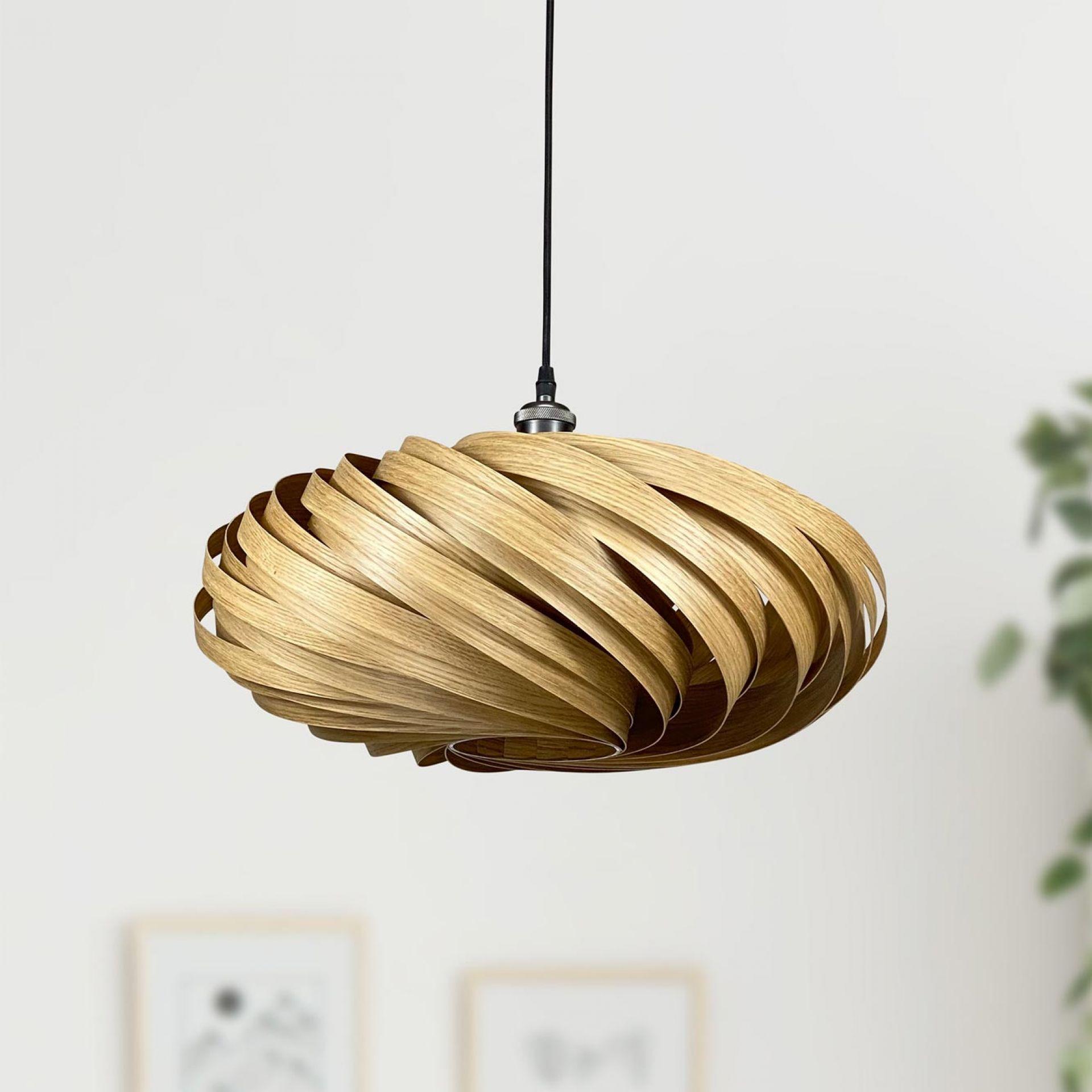 Veneria Lampe à suspendre Ø50 cm Chêne Gofurnit