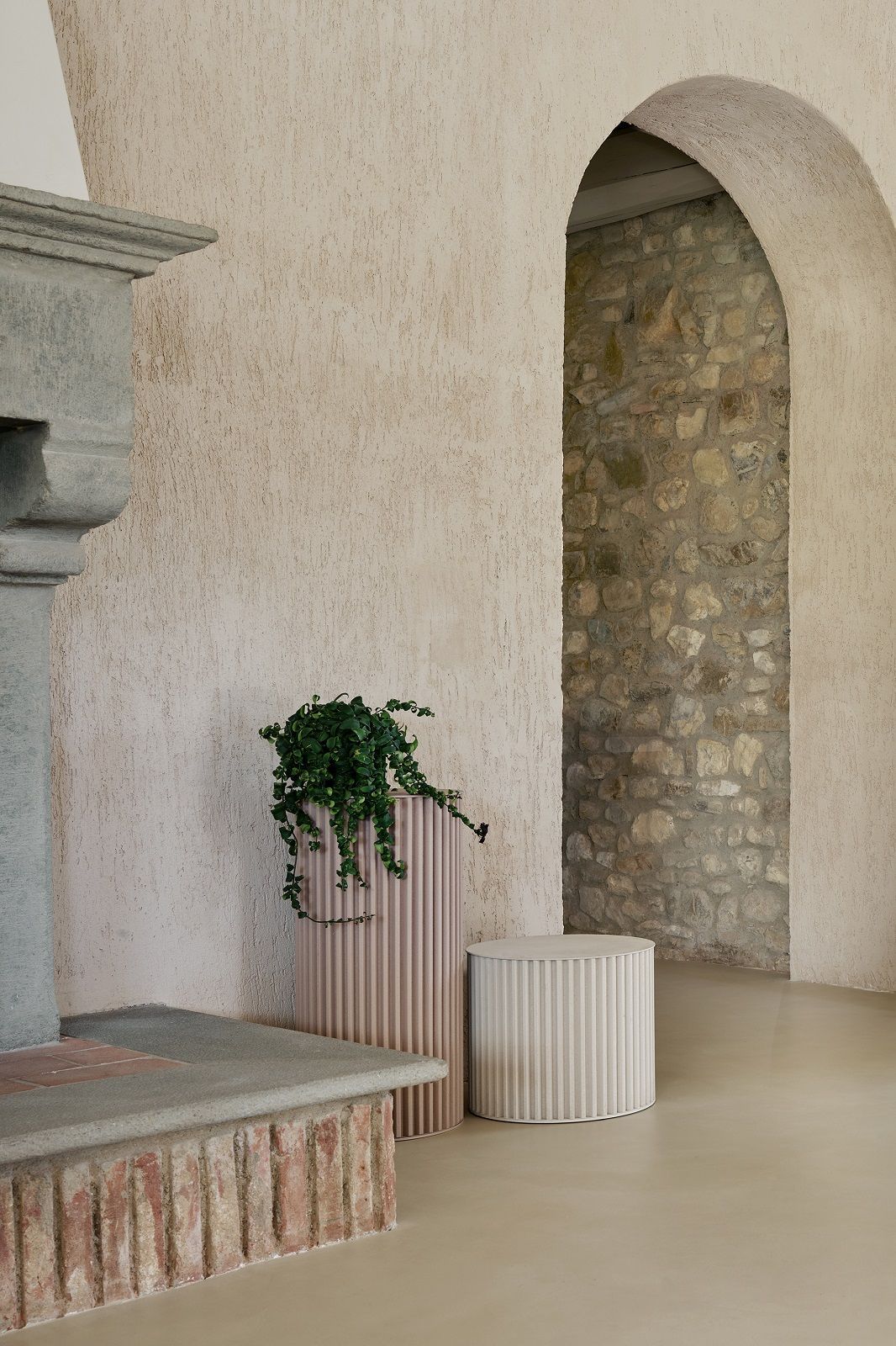 Herclino Side table Table d'appoint Indoor / Outdoor Gris Opinion Ciatti