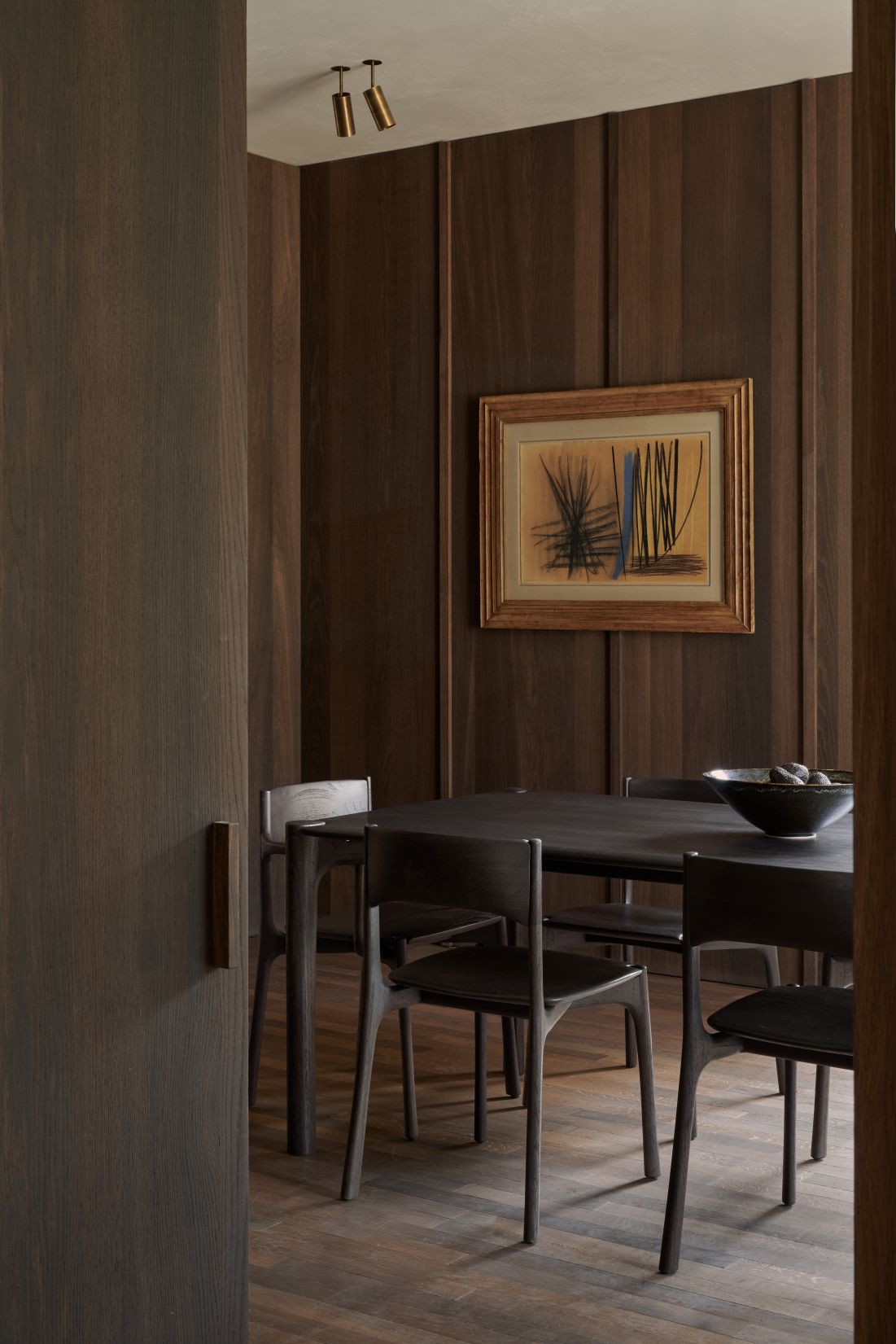 PI chaise avec accoudoirs teck laqué Ethnicraft