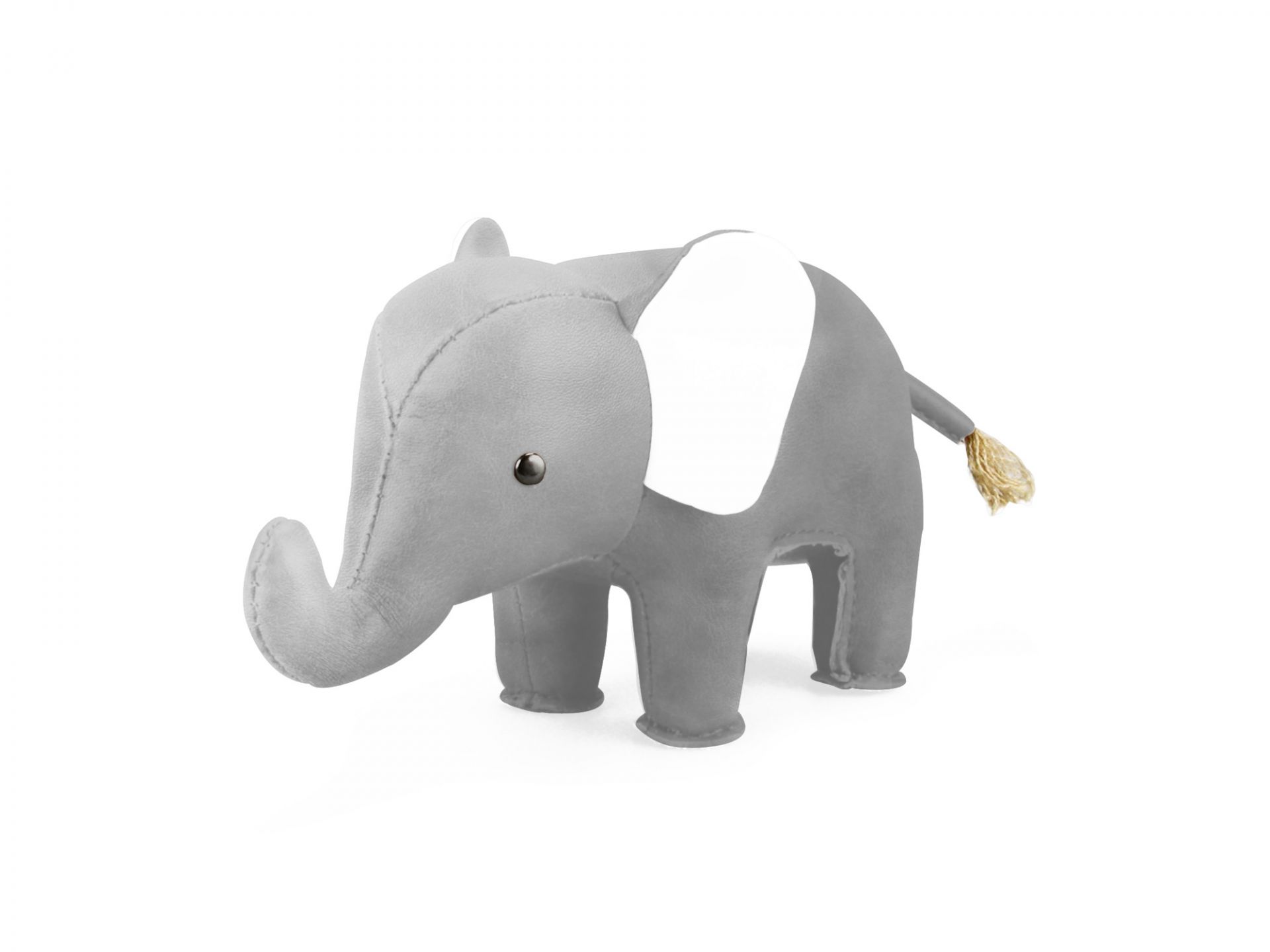 Presse-papiers Classic Eléphant Gris/Blanc Züny