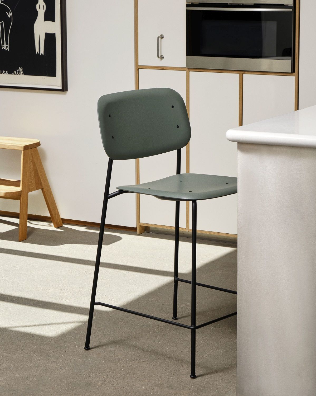 Soft Edge 90 Bar Stool Low / High Tabouret de bar Hay