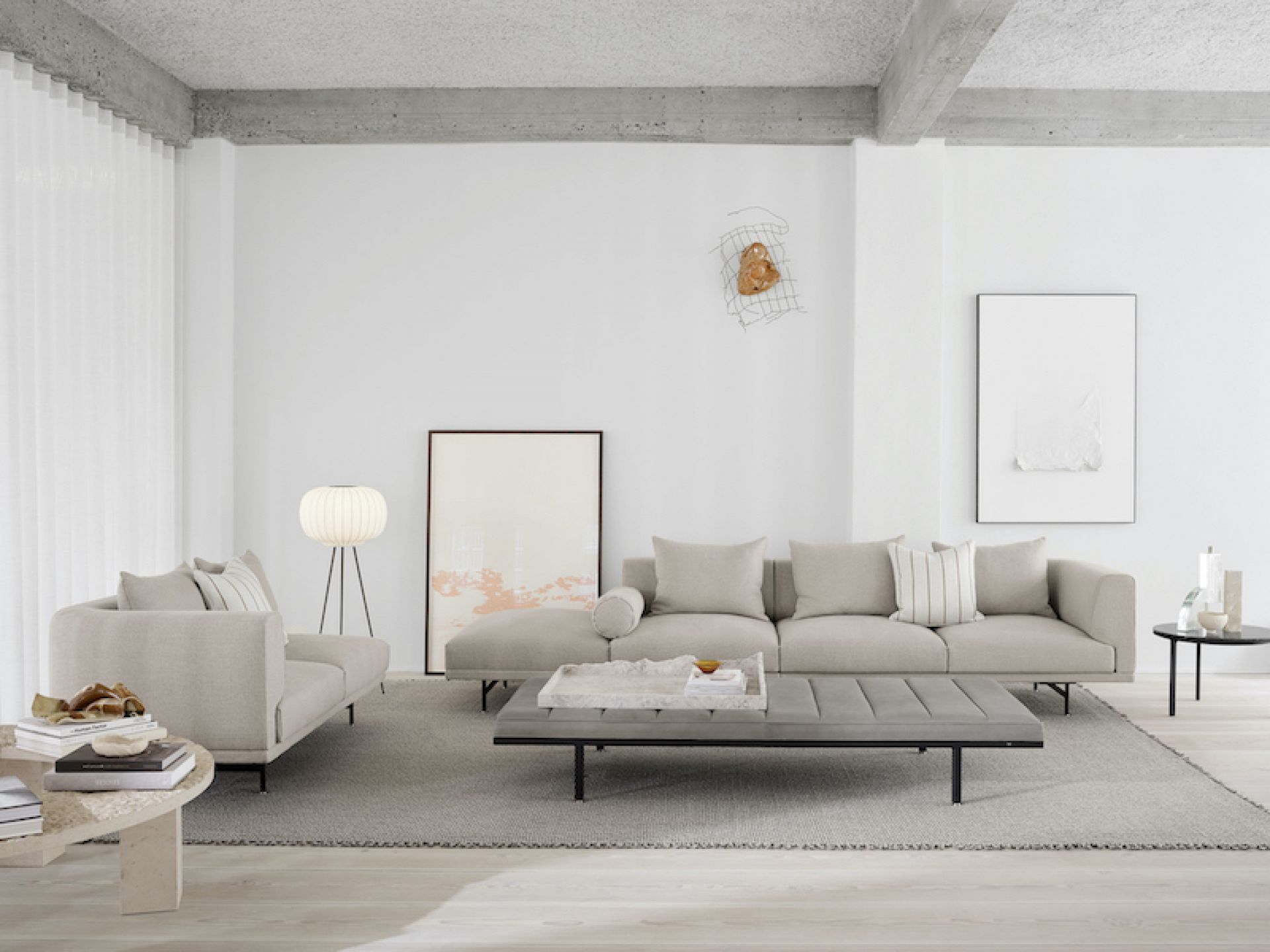 Paper Floor Lamp Lampadaire Chêne Foncé Vipp