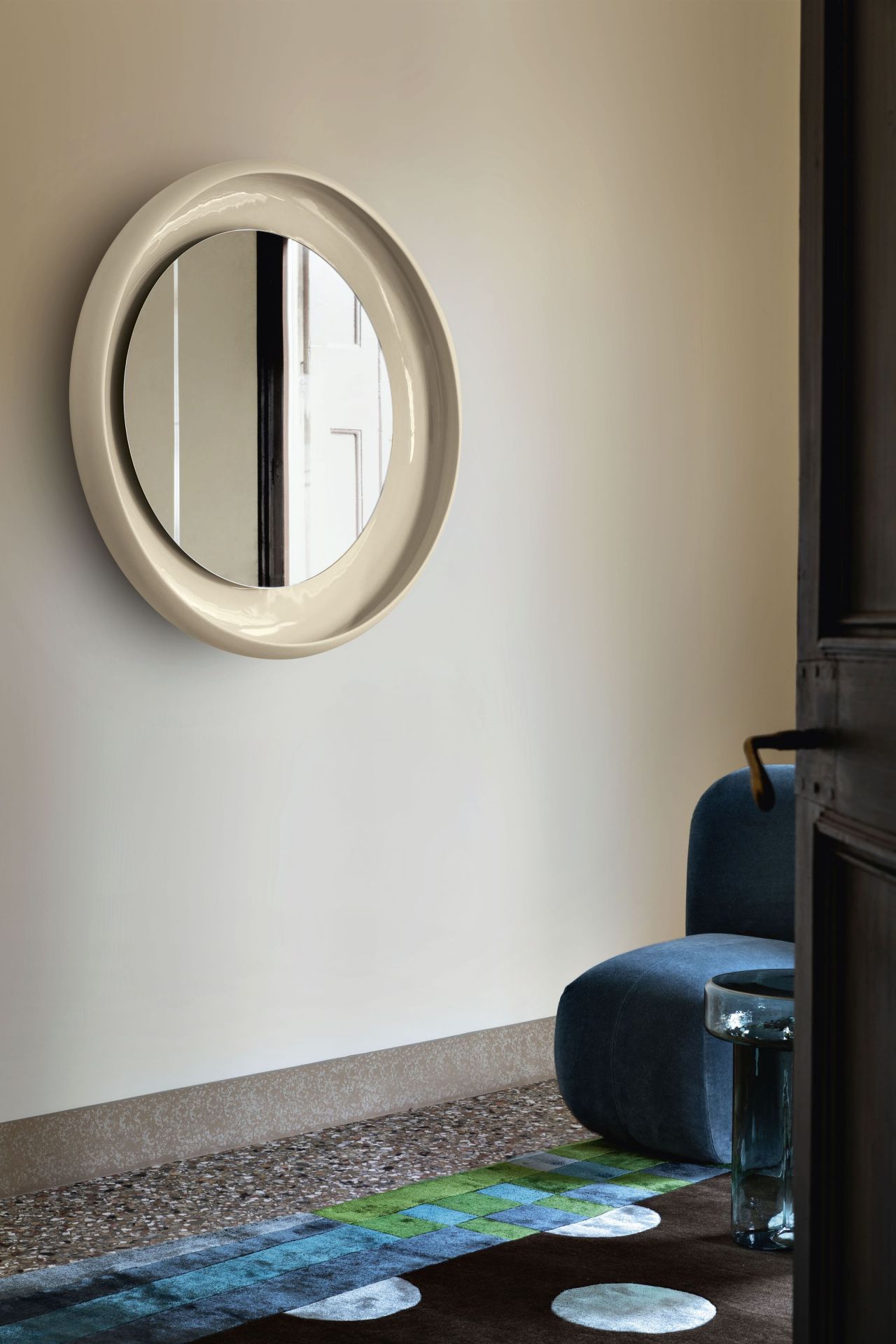 Miroir Coque avec cadre céramique Miniforms