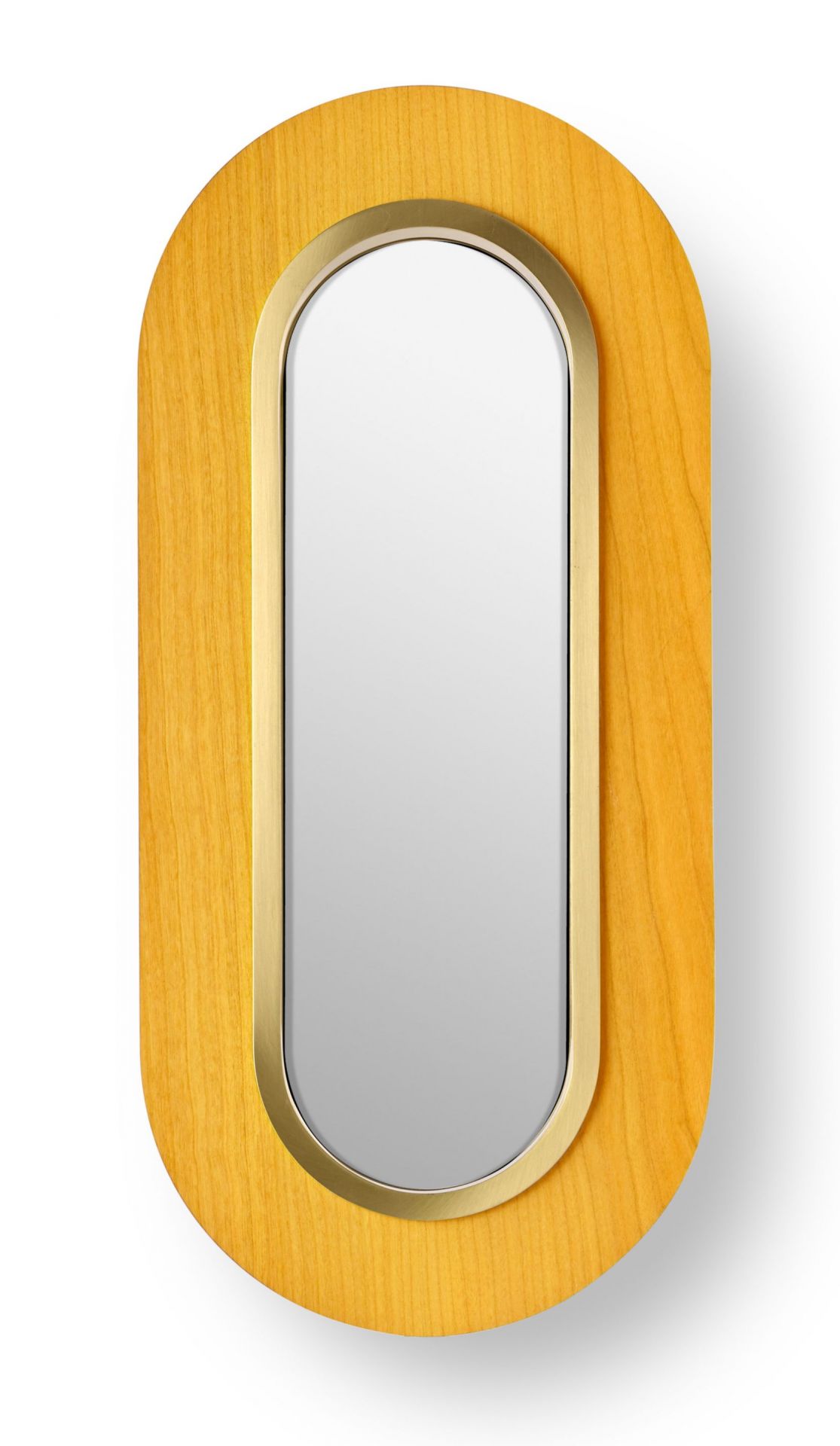 Lens Lampe murale à LED  anneau métallique ovale en or Jaune LZF Lamps