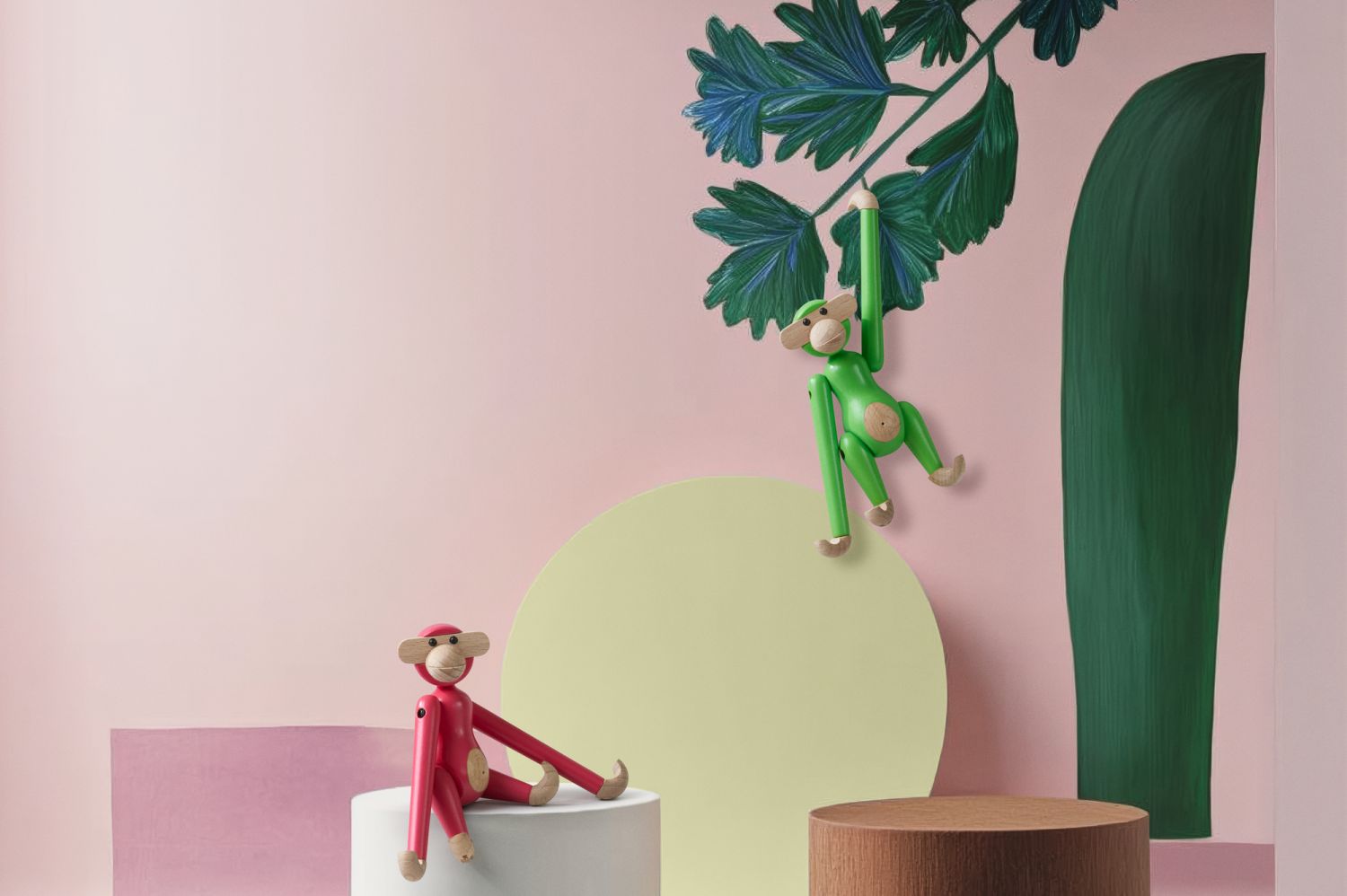 Singe mini coloré Kay Bojesen Rose