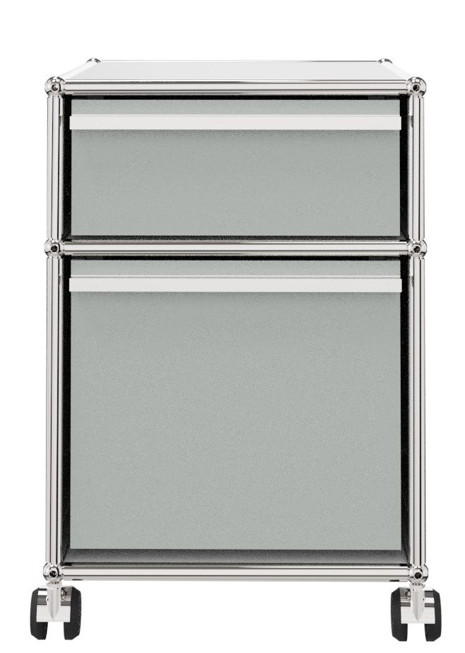 USM Haller Rollcontainer mit Hängeregistratur – lichtgrau