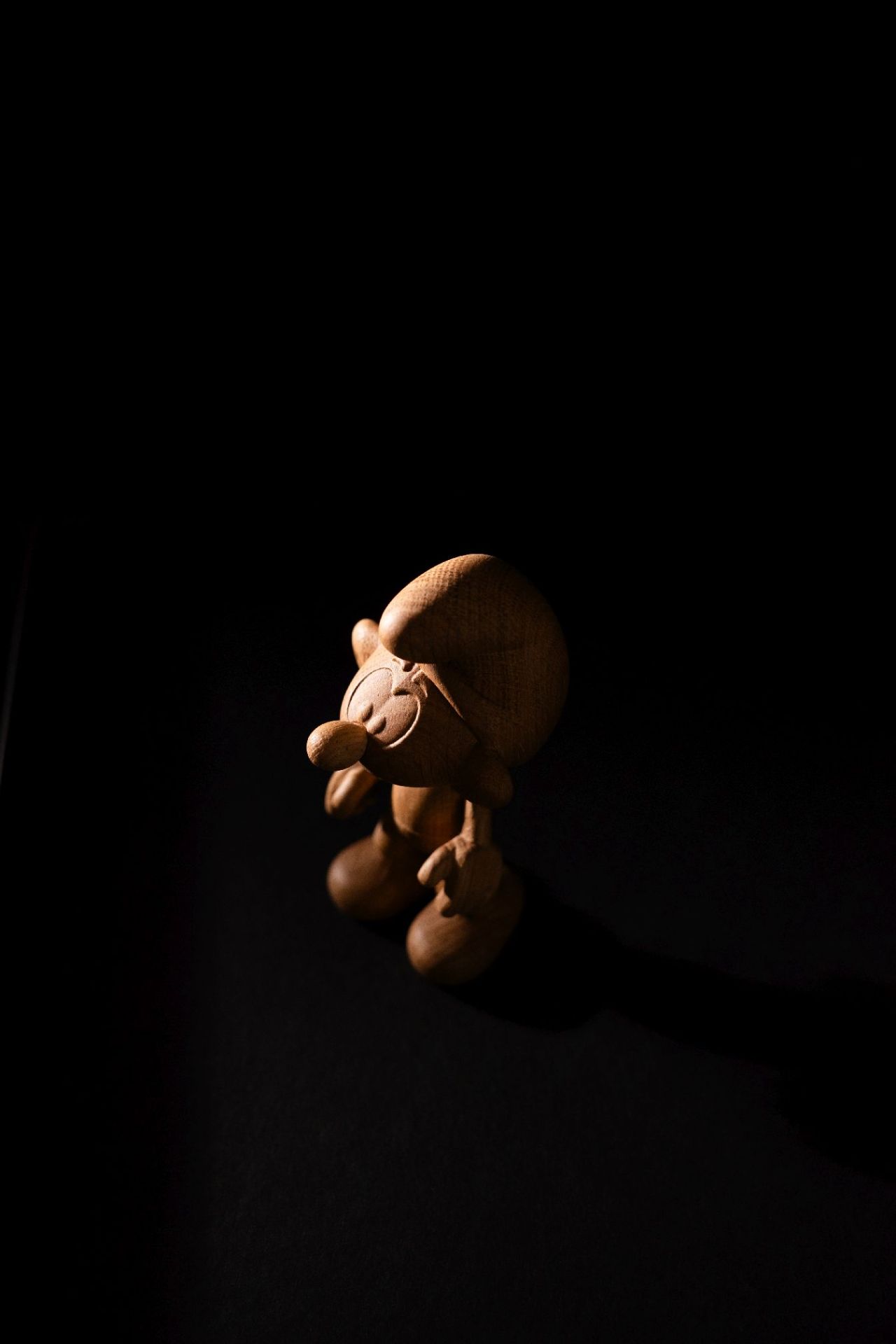 Petite figurine en bois Schtroumpf Boyhood