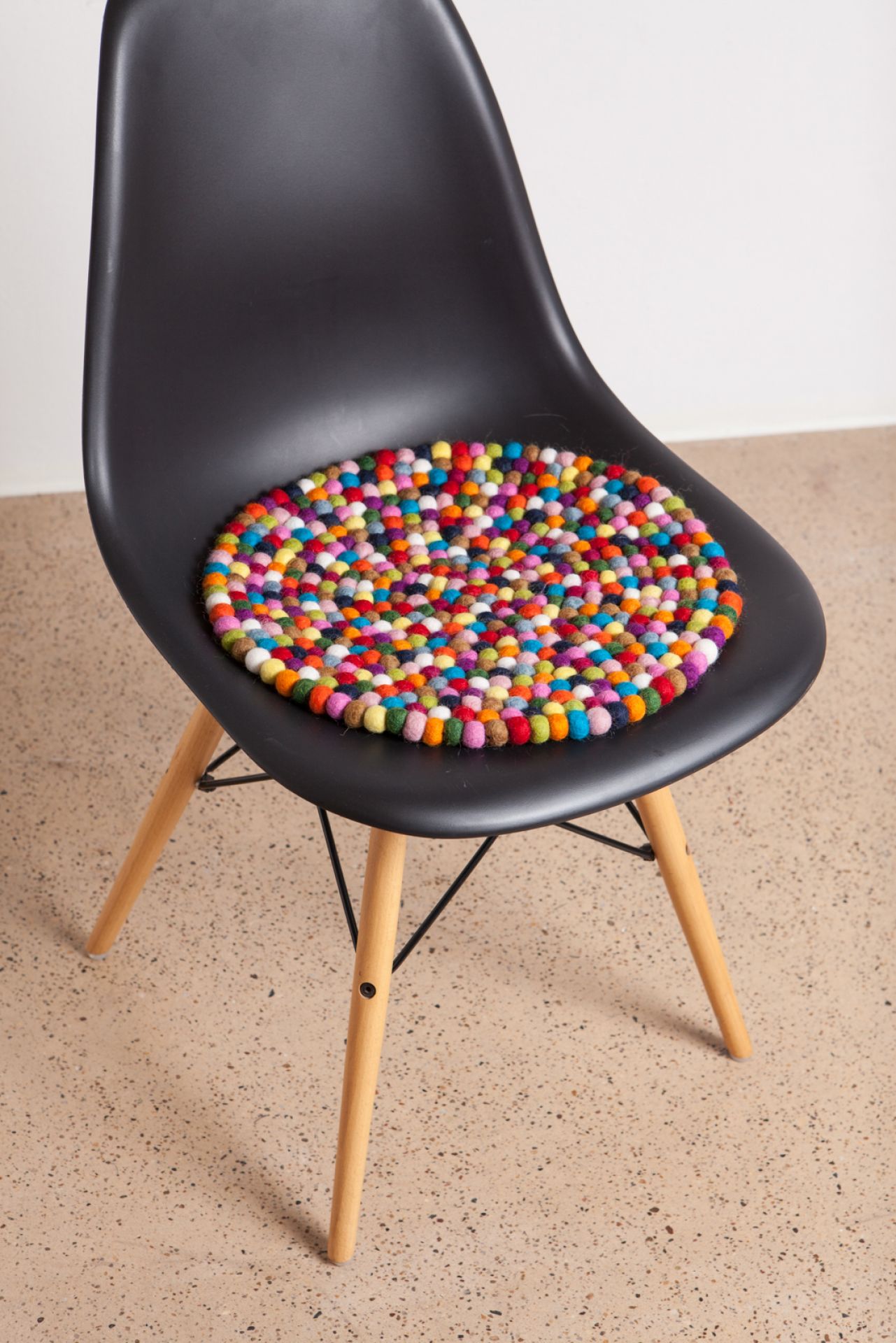 myfelt - Mats Tapis de boules de feutre rond