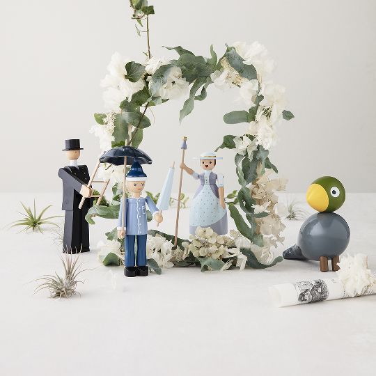 Songbirds Oiseaux chanteurs Figure en bois Rossignol Kay Bojesen