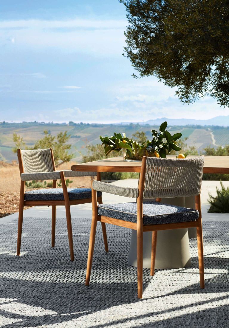Dine Out Chair chaise avec coussin Cassina