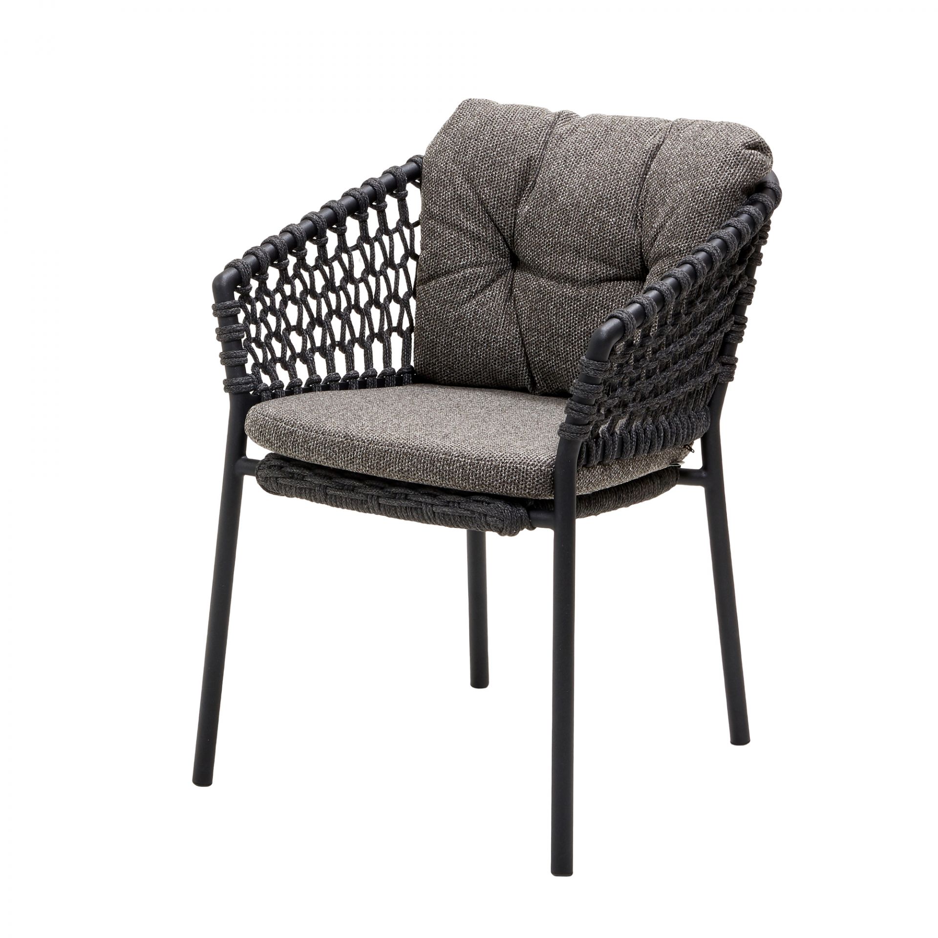 Basket/Moments/Ocean Outdoor Coussin pour Fauteuil gris foncé Cane-Line