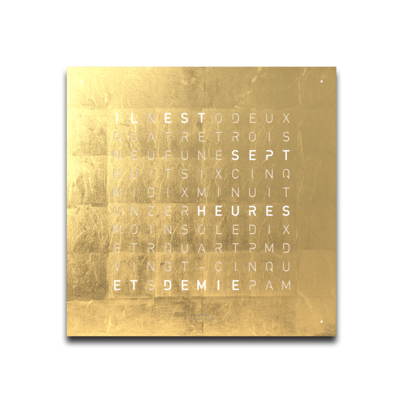 Cache avant pour l'horloge murale Earth 45 Français QLOCKTWO