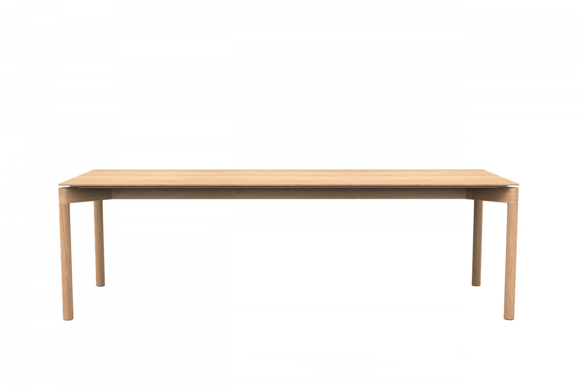 WEDEKIND Tisch aus Eiche, gewachst, in XL-Größe für den Außenbereich, modernes Design.