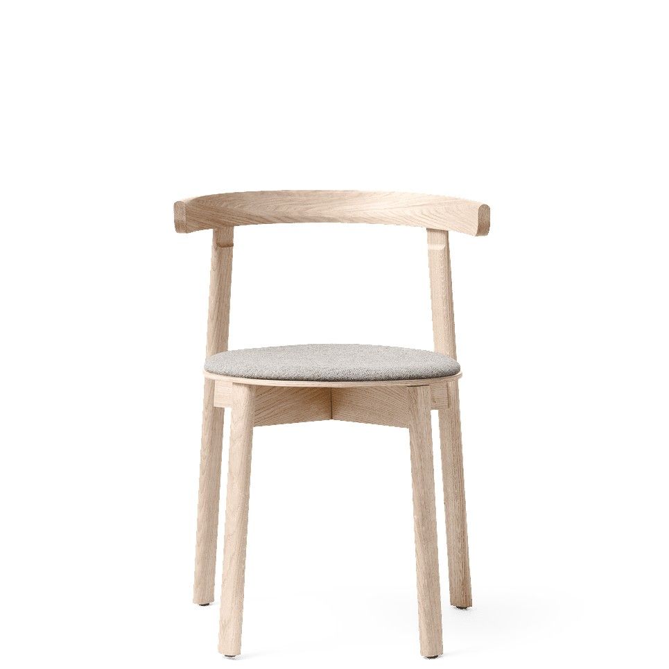 Chaise Lunar chêne avec coussin d'assise Form & Refine