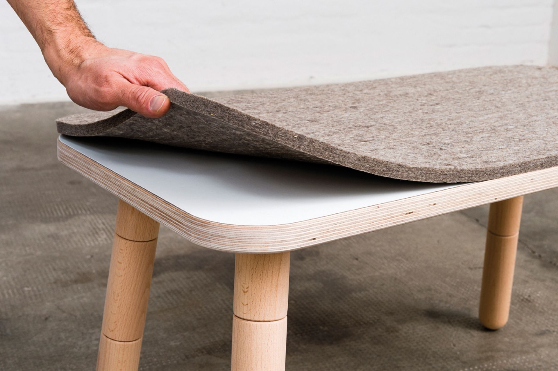 Growing Table feutre pour s'asseoir pour tabouret Pure Position