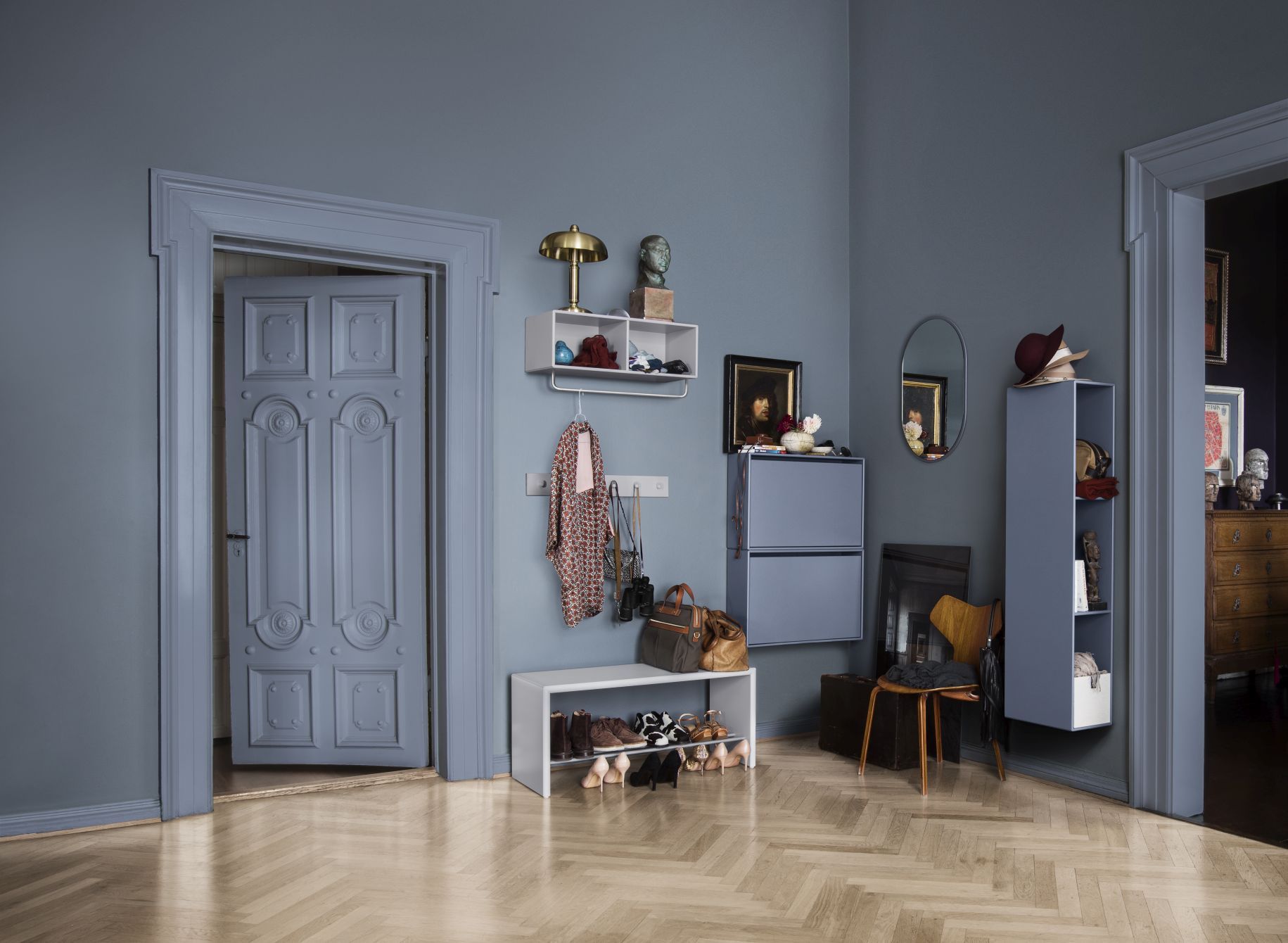 Hall Montsk Banc à chaussures Flint Montana QUICK SHIP