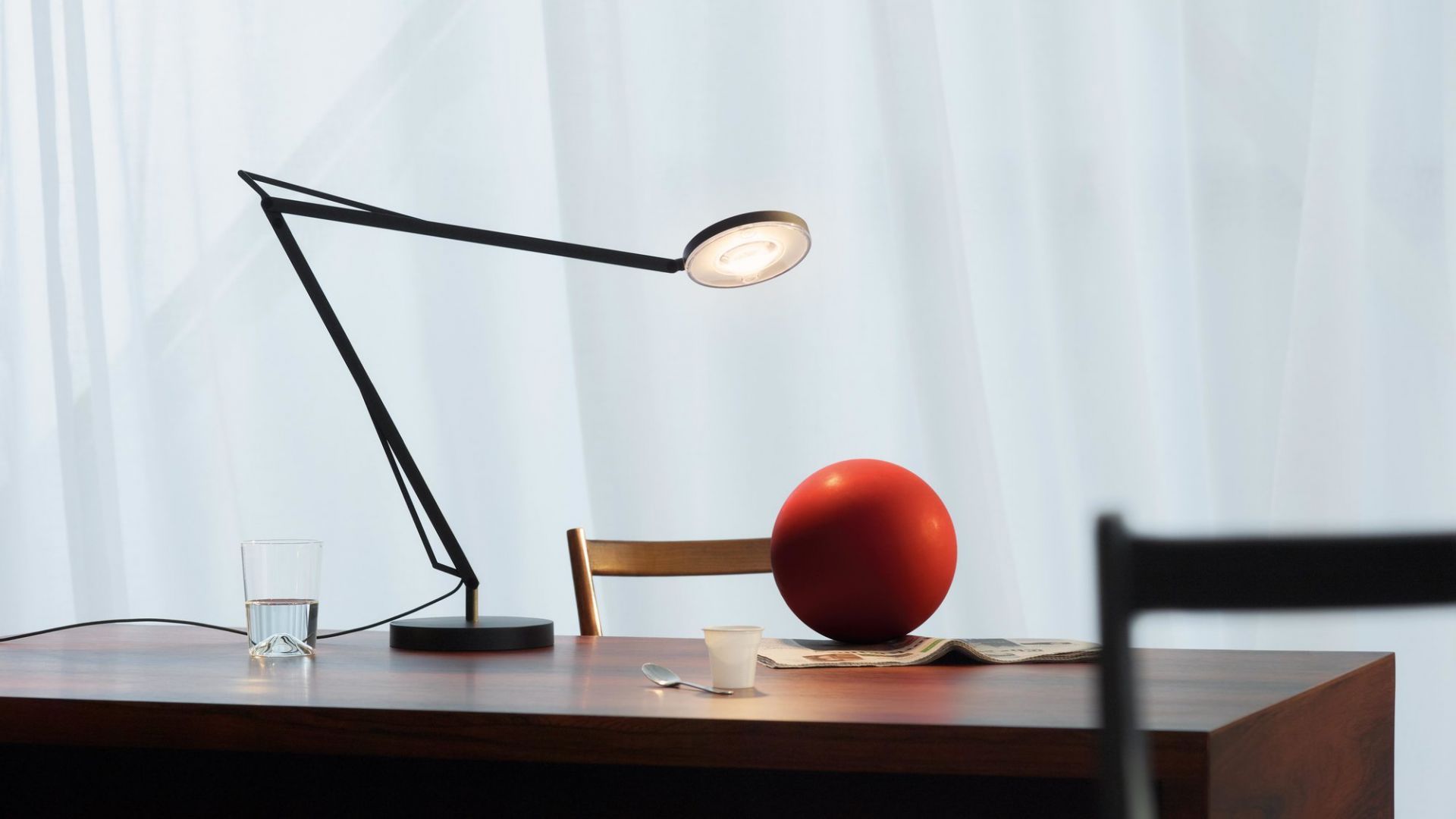 John Lampe de table Grau
