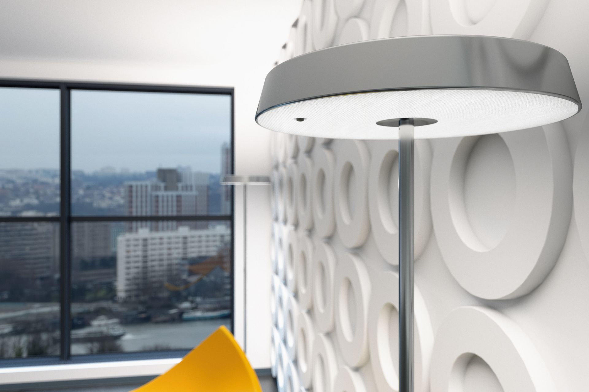 Koi S LED Lampadaire Belux blanc