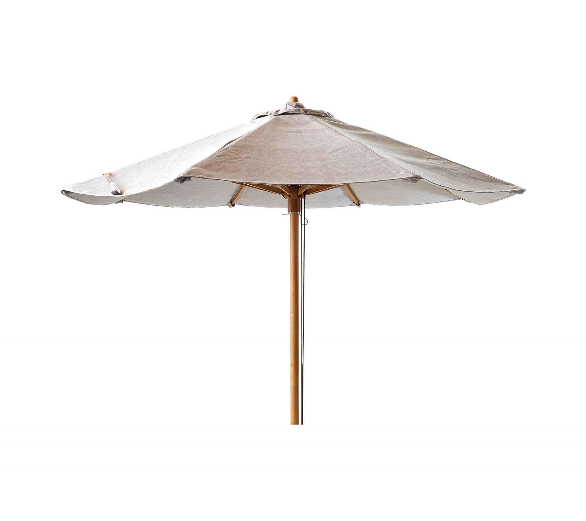 Classic Parasol Sonnenschirm Cane-Line bas pour Peacock daybed H 229 x Ø 240 cm