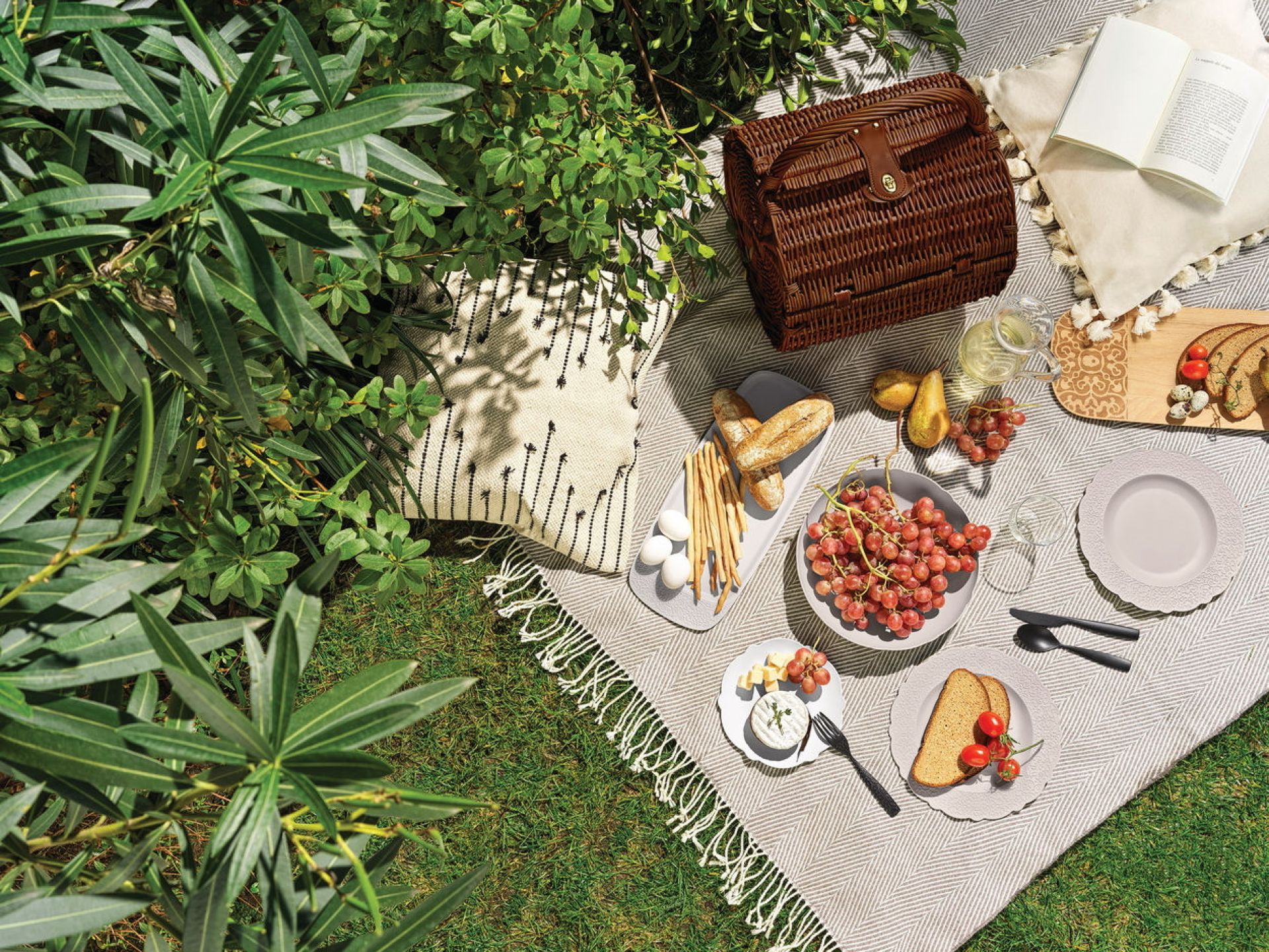 MW75 Set Panier pique-nique avec vaisselle Alessi