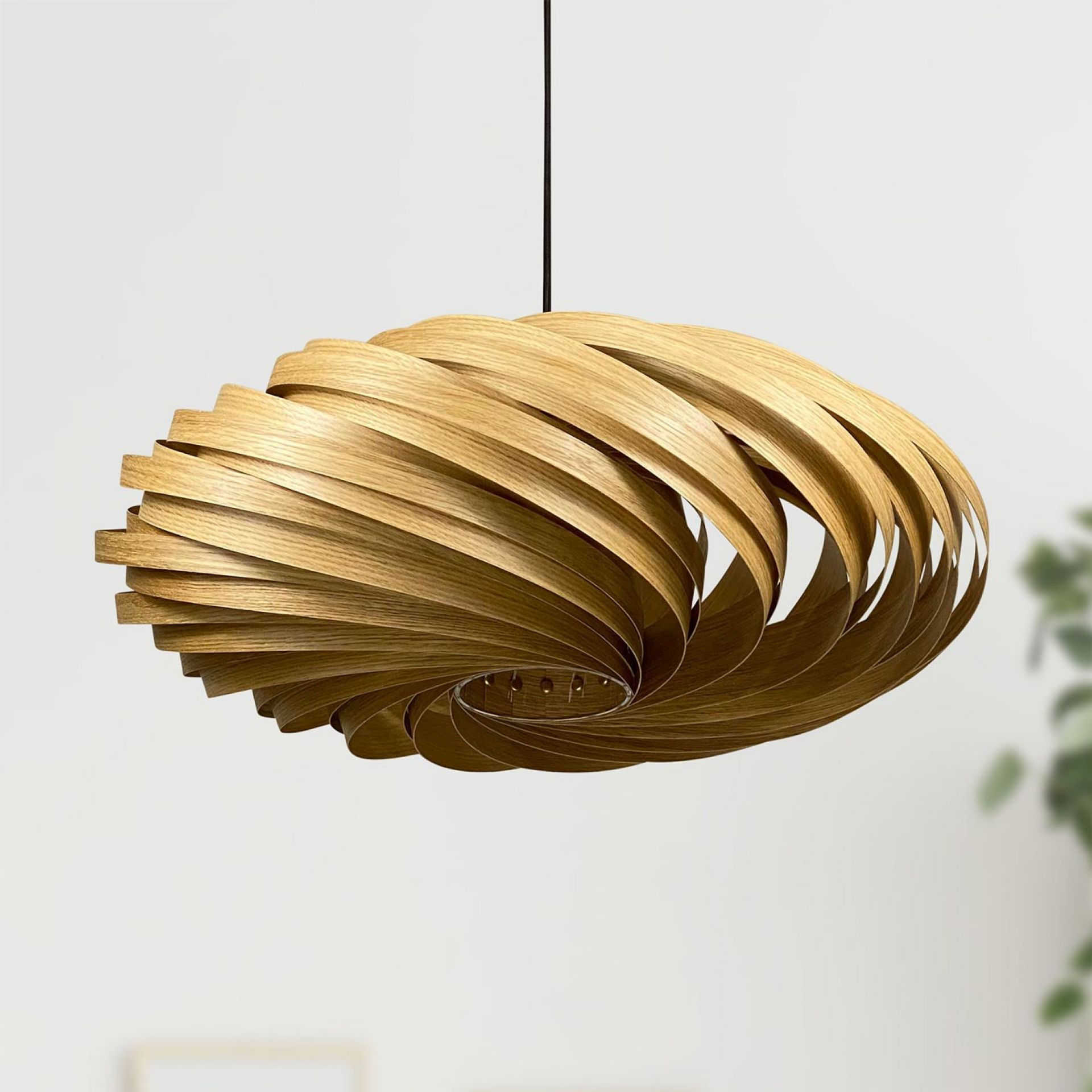 Veneria Lampe à suspendre Ø60 Chêne cm Gofurnit