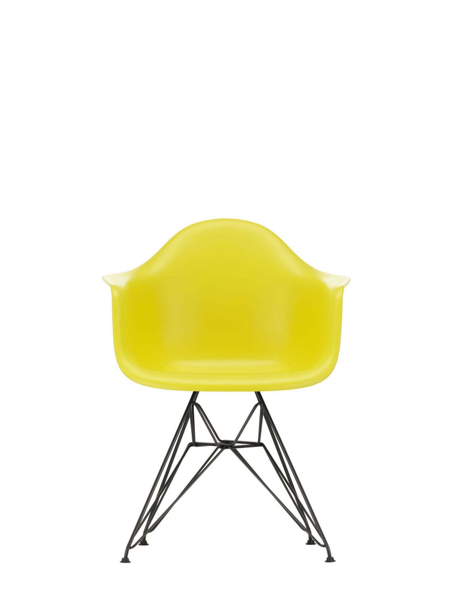 Vitra Eames Plastic Arm Chair DAR Chaise Vitra Chromé - Bleu mer