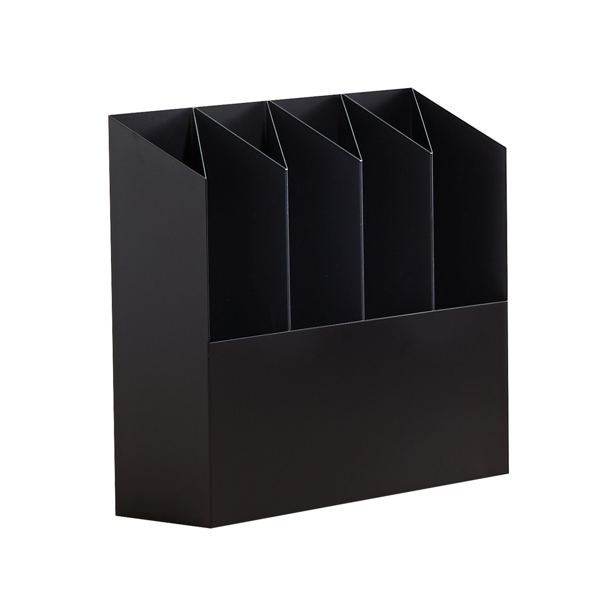 Kant Porte-parapluie Mox noir Schwarzer Kant Schirmständer Mox aus Metall mit fünf Fächern zur Aufbewahrung von Regenschirmen.