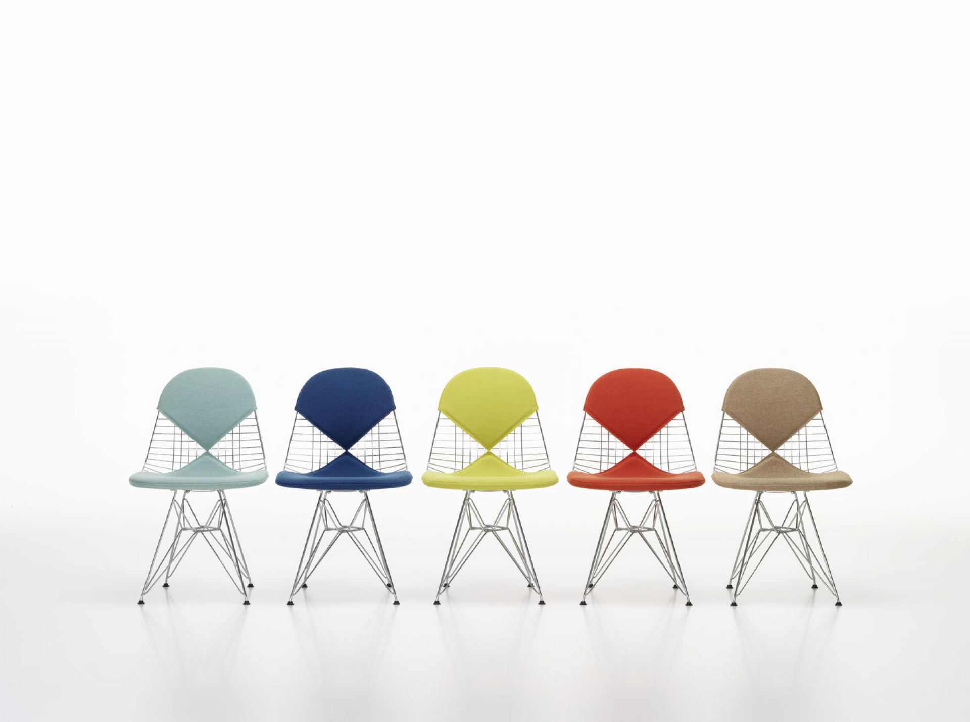 DKR-2 Wire Chair chaise avec assise et dossier rembourrés Vitra