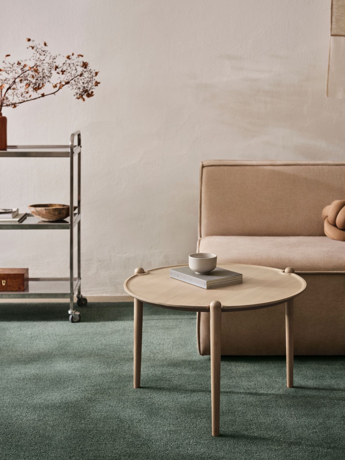 Aria Table Table d'appoint Low - Chêne clair Design House Stockholm