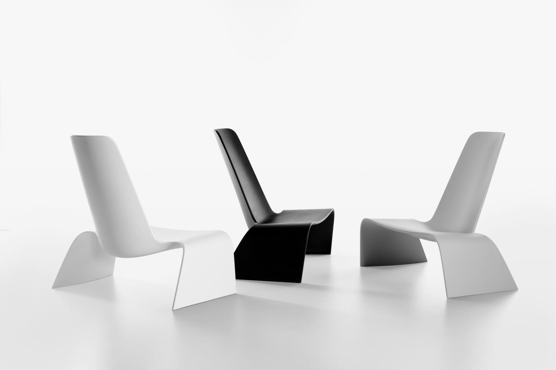 Land Lounge Chair Fauteuil Basalte Gris Plank
