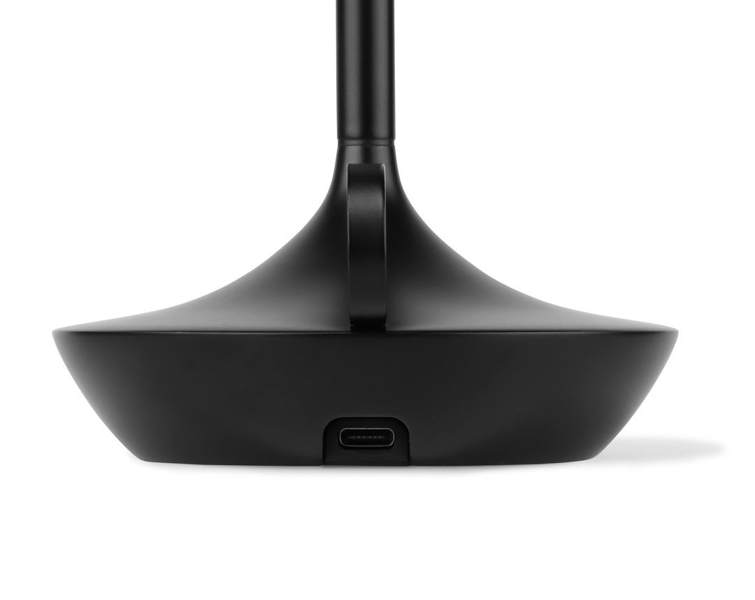 Wick Portable Lampe de batterie / Lampe de table avec USB noir Graypants