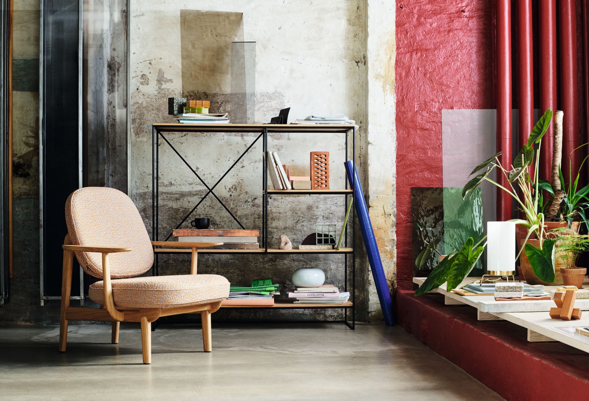 Fred Chaise Lounge chêne teinté foncé Fritz Hansen