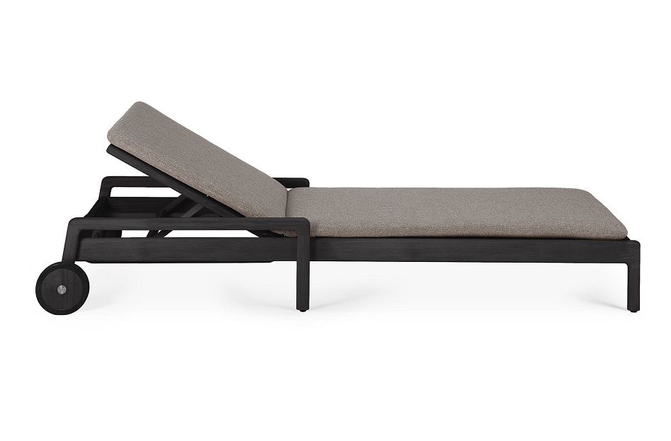 Jack Outdoor Adjustable Lounger Teak noir Ethnicraft